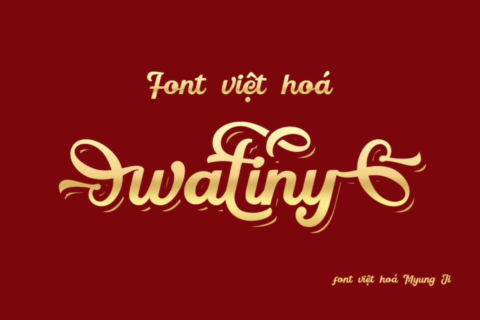 Font Việt hoá MJ Watiny