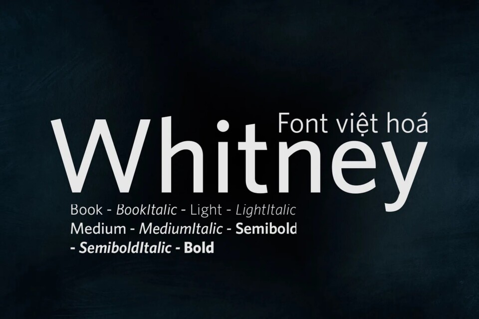 Font việt hóa MJ Whitney
