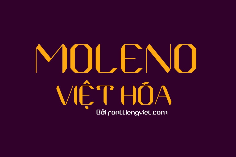 Font việt hóa Moleno