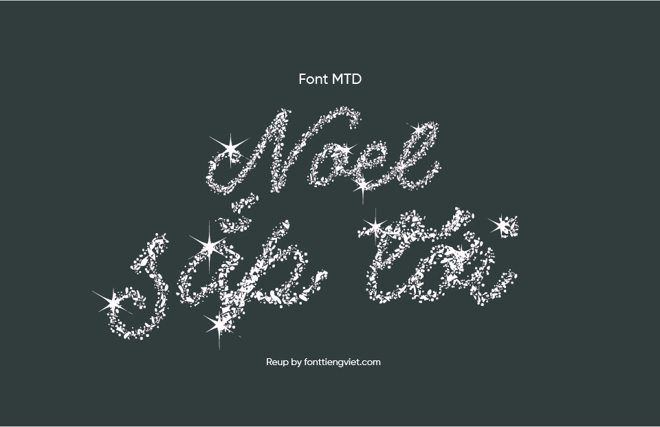 Font Việt hóa MTD Christmas Miracle – Giáng sinh