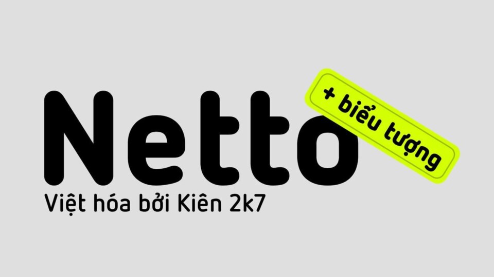 Font Việt hóa Netto