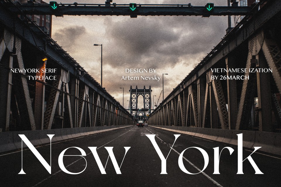 Font việt hoá New York