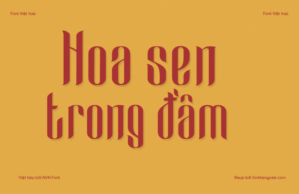 Font Việt hóa NVN Cameo Sweet
