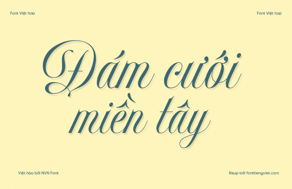 Font Việt hóa NVN Delirian Script