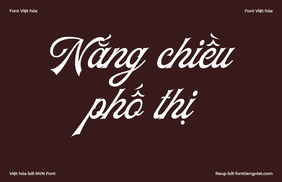 Font Việt hoá NVN Padlock Script