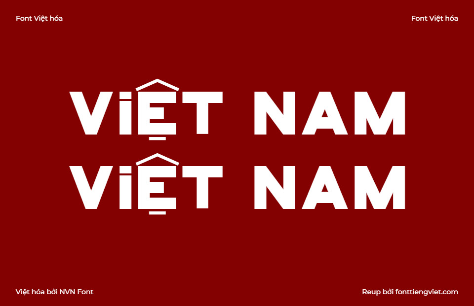 Font Việt hoá NVN VietNam Vintage Regular