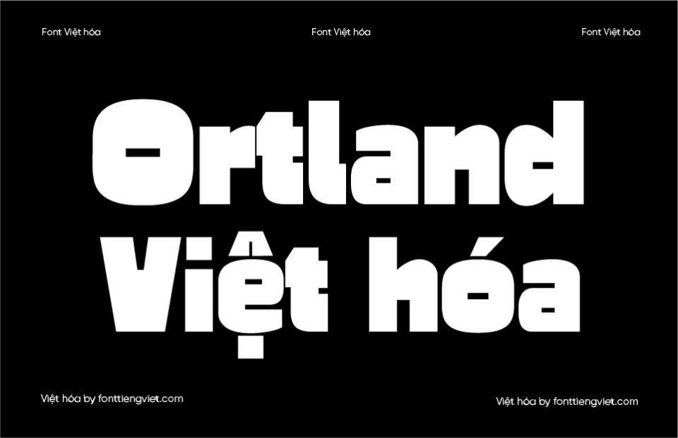 Font Việt hóa Ortland