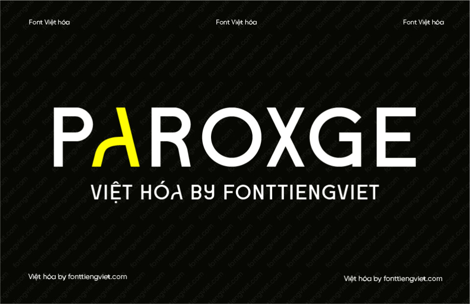 Font Việt hóa Paroxge