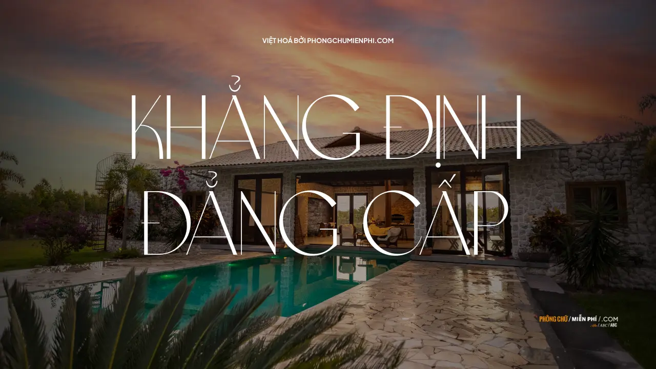 Font Việt hoá VIP Vapour