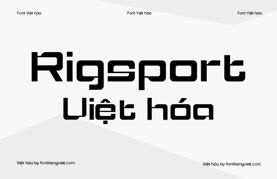 Font Việt hóa Rigsport