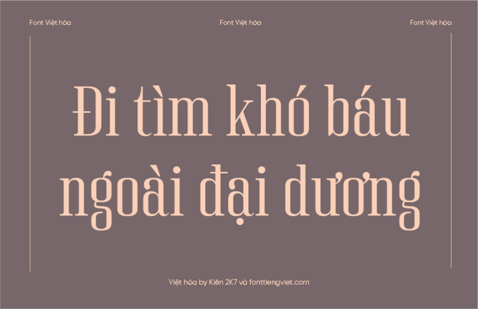 Font Việt hóa Rinella Regular