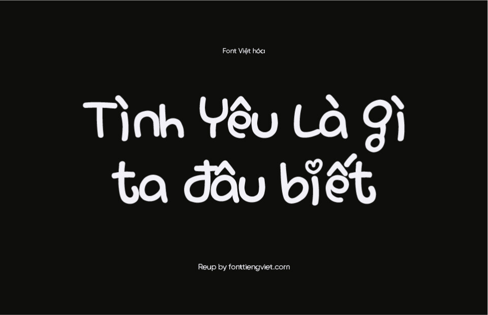 Font Việt hóa Rix Love Fool – RixLoveFool – Font cho Valentine