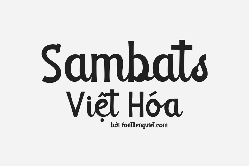 Font việt hóa Sambats