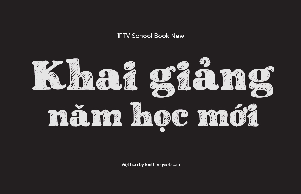 Font Việt hóa School Book New – Phấn