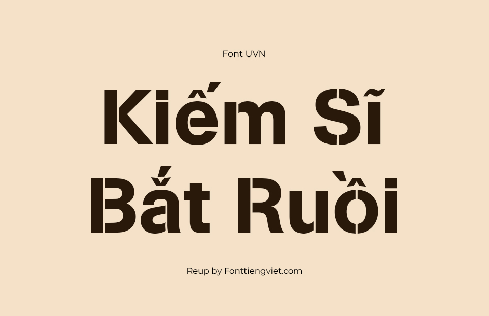 Font Việt Hóa SFU AGBuchStencilBQ