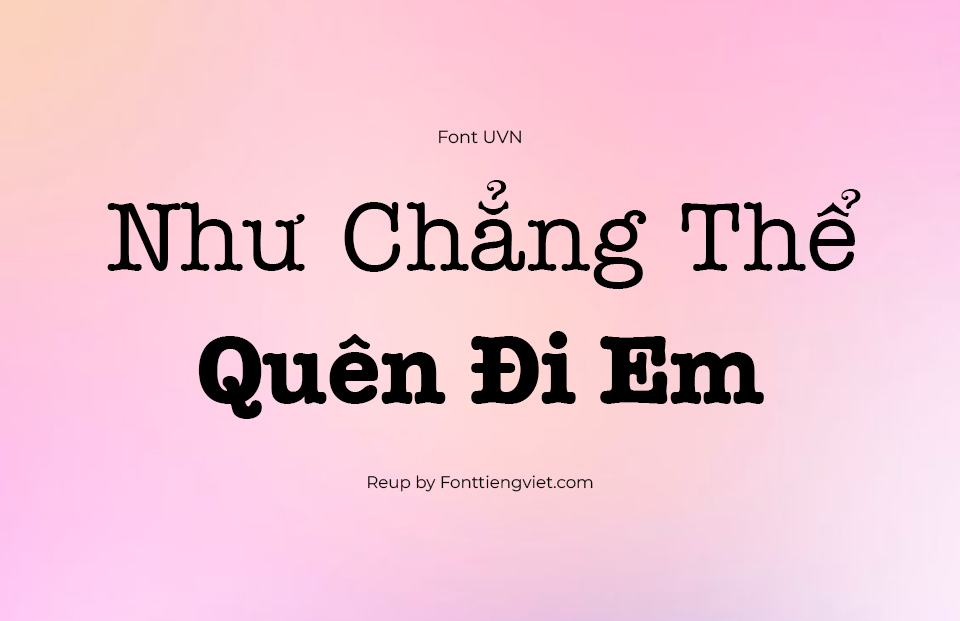 Font Việt Hóa SFU American