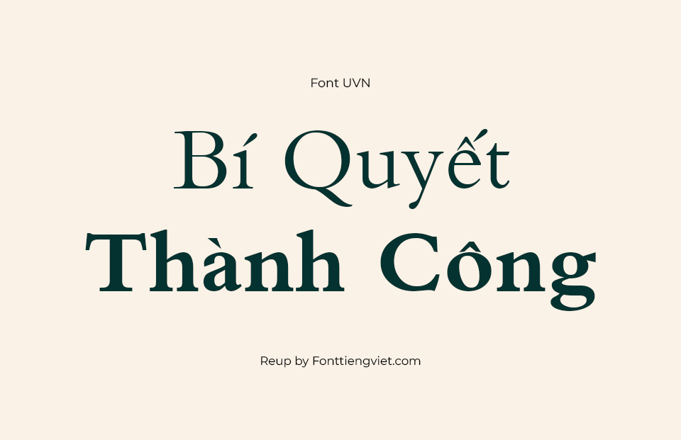 Font Việt Hóa SFU Bembo