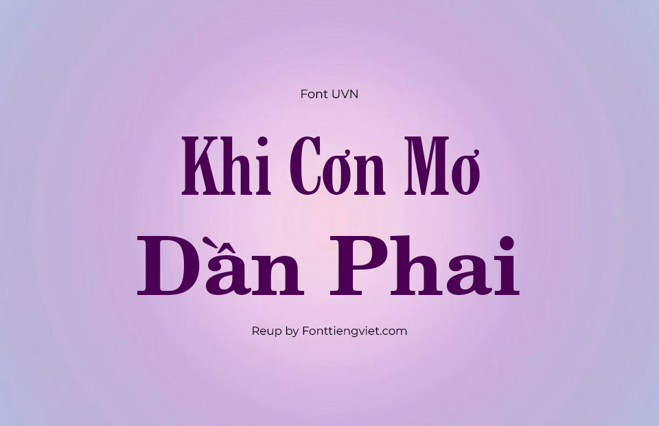 Font Việt Hóa SFU Century School book