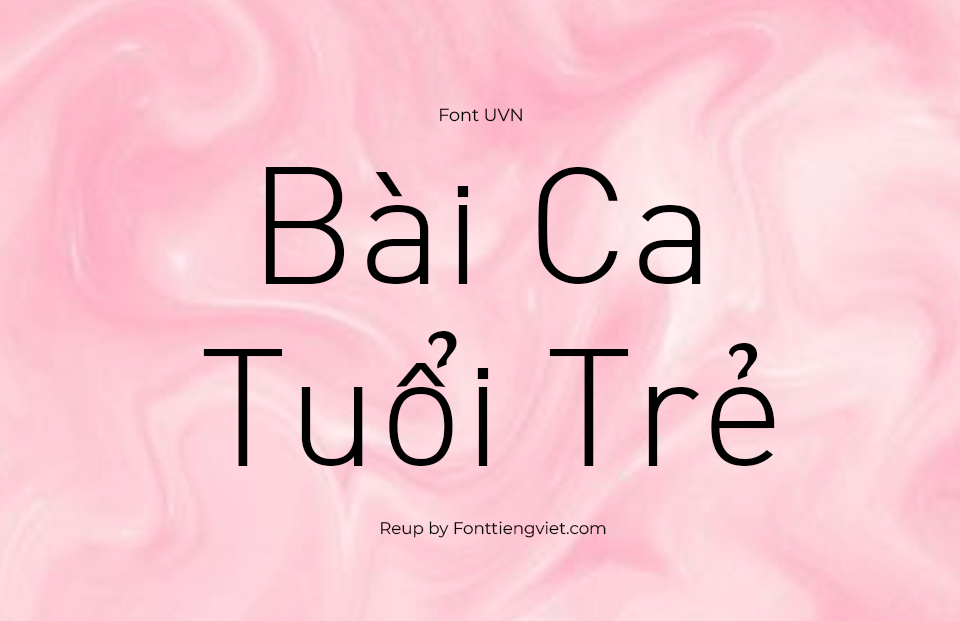 Font Việt Hóa SFU DinLight