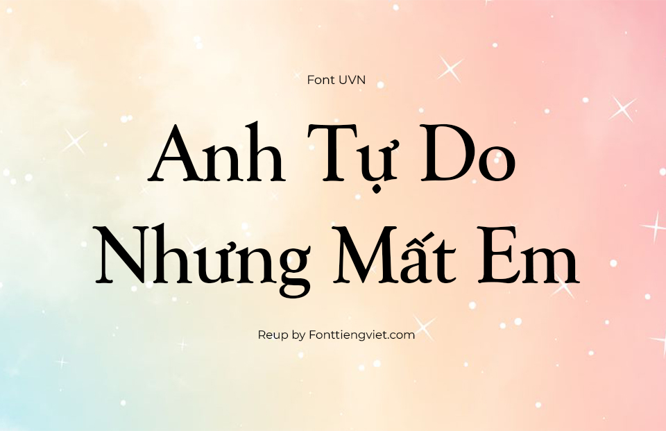 Font Việt Hóa SFU Goudy