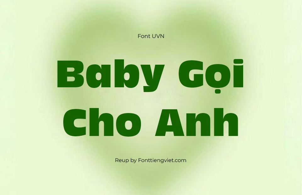 Font Việt Hóa SFU Incised901