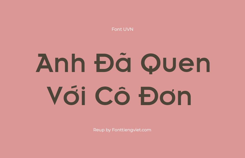 Font Việt Hóa SFU Insignia