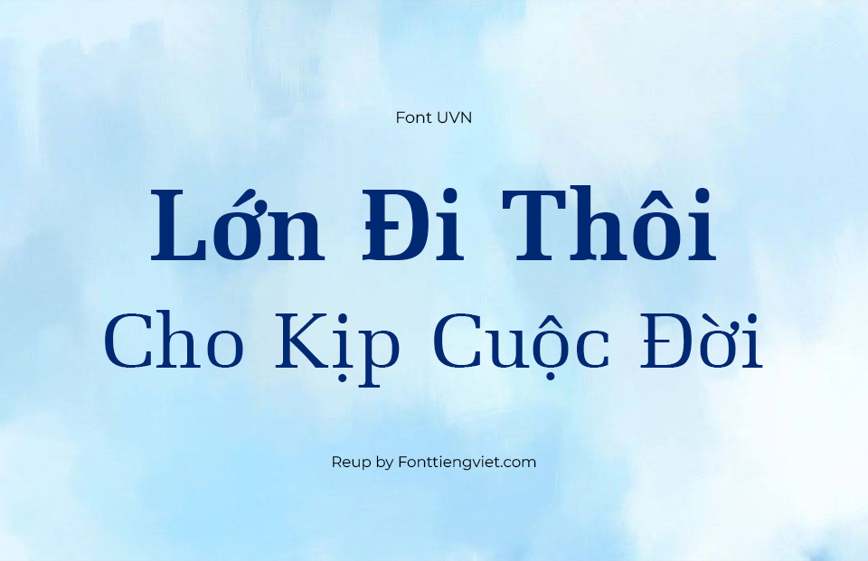 Font Việt Hóa SFU Melior