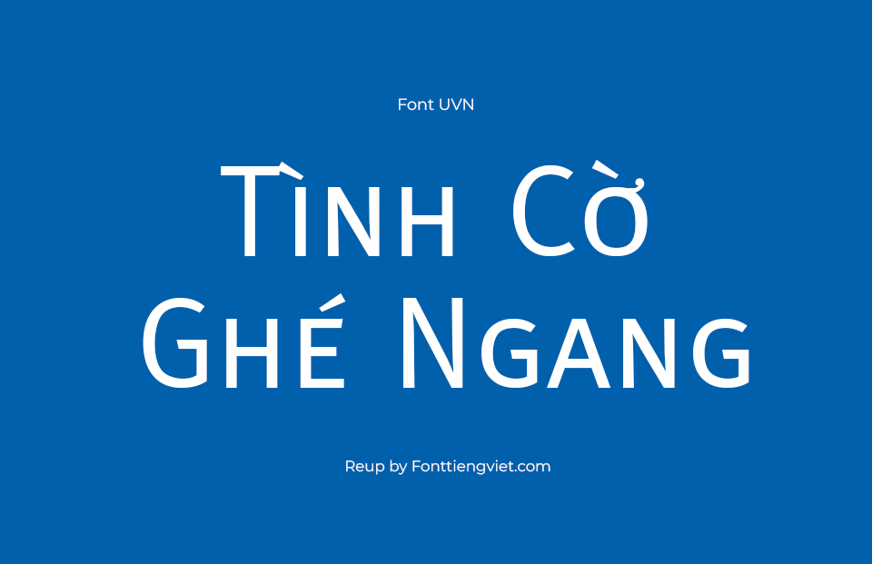 Font Việt Hóa SFU Meta