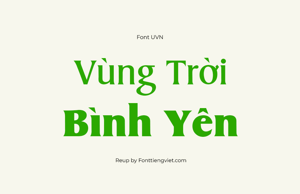 Font Việt Hóa SFU Sydney