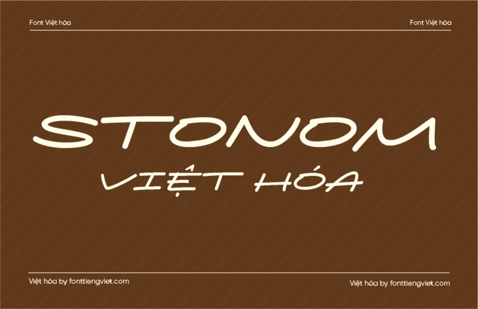 Font Việt hóa Stonom