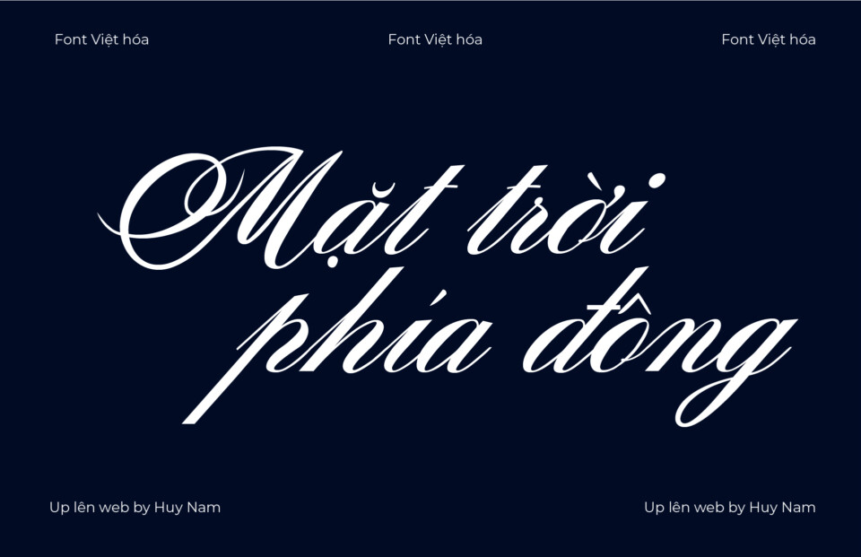 Font Việt hóa Sunlight Script