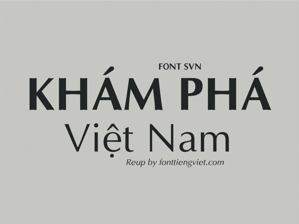 Font việt hóa SVN Aptima
