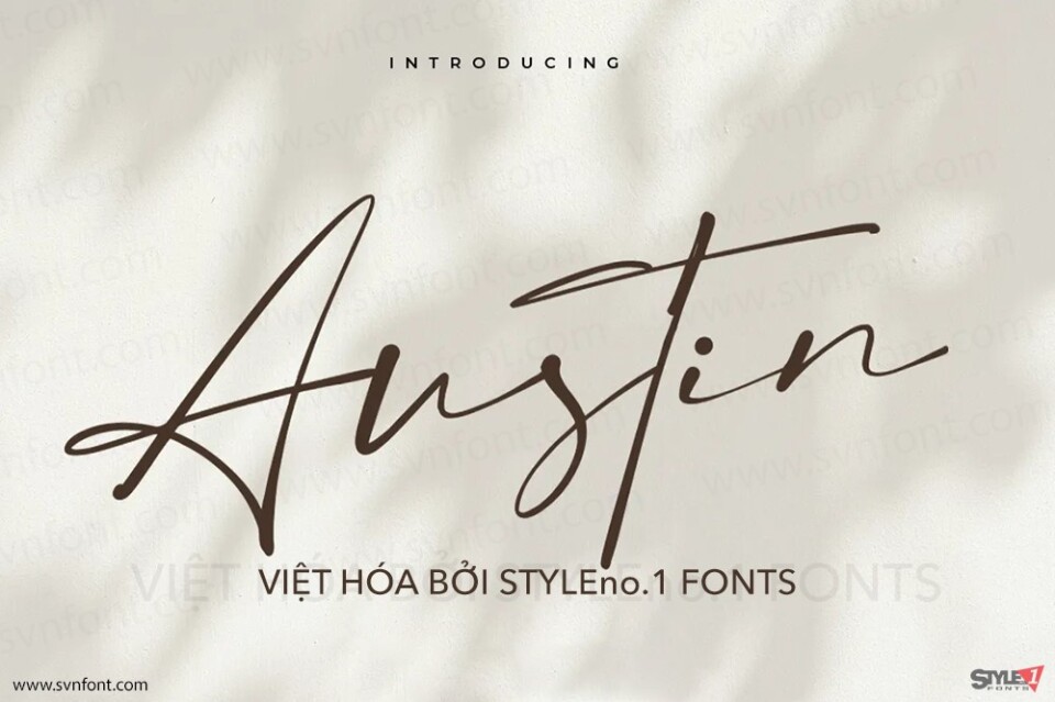 Font Việt hóa SVN Austin