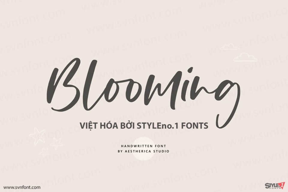 Font việt hóa SVN Blooming