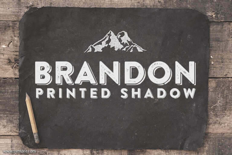 Font việt hóa SVN-Brandon Printed Shadow