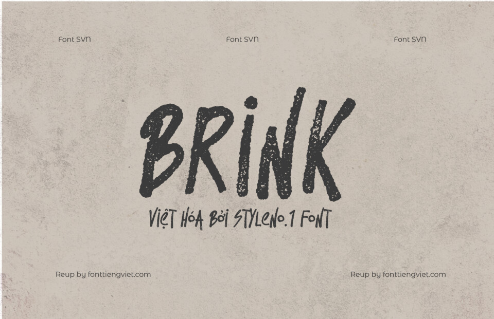 Font Việt hóa SVN Brink