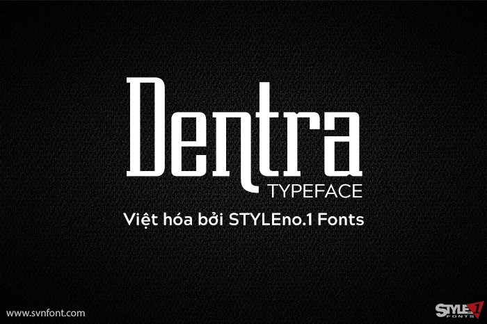 Font Việt hóa SVN Dentra