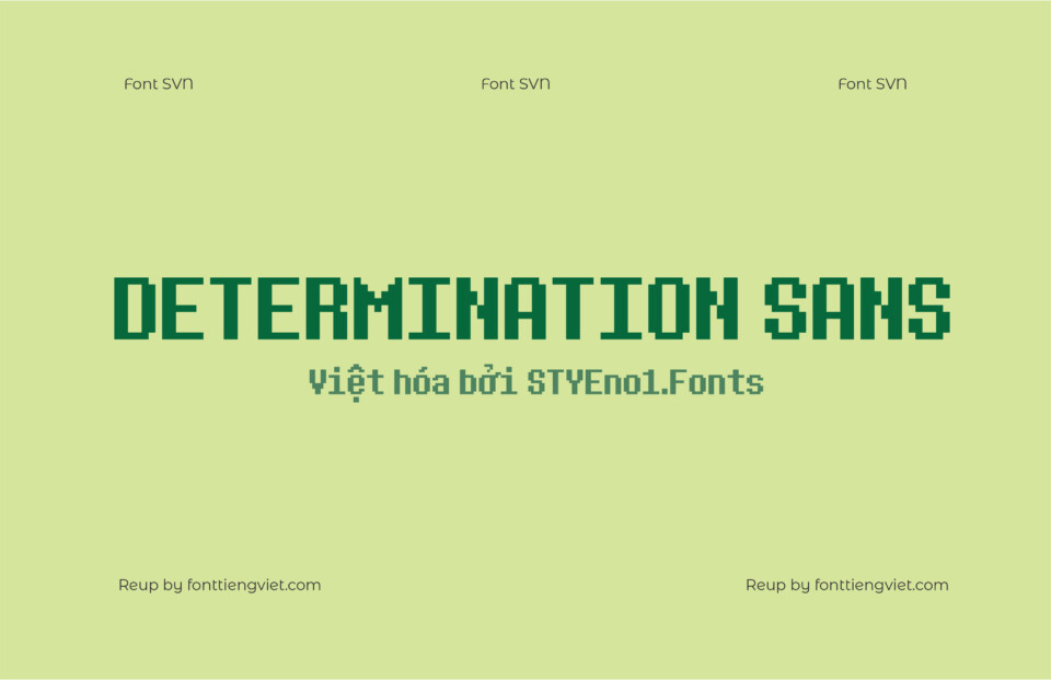 Font Việt hóa SVN Determination Sans