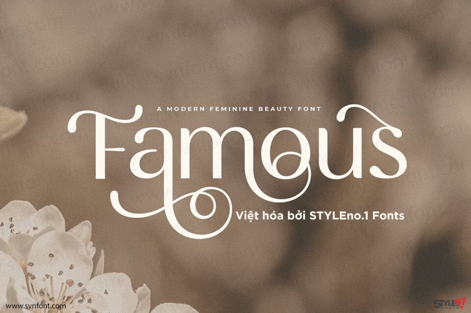 Font Việt hóa SVN Famous