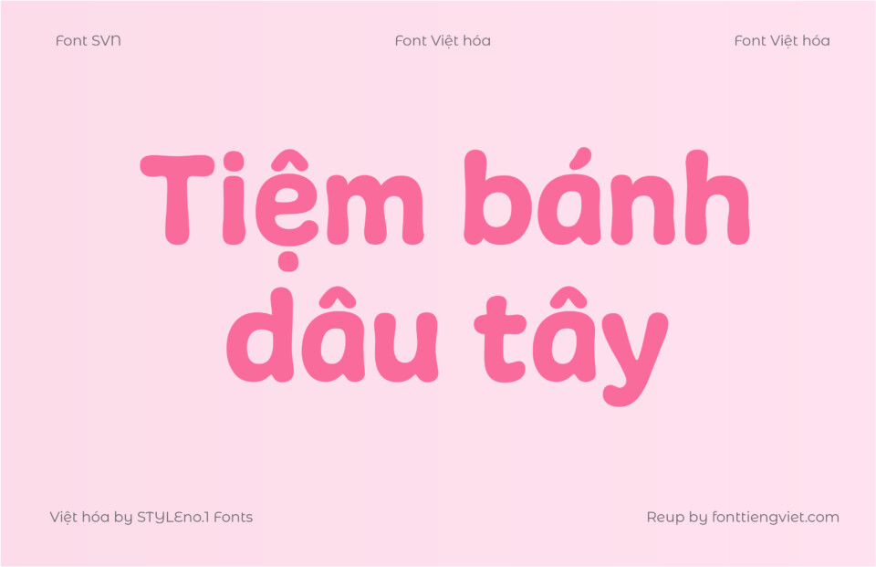 Font Việt hóa SVN Freude