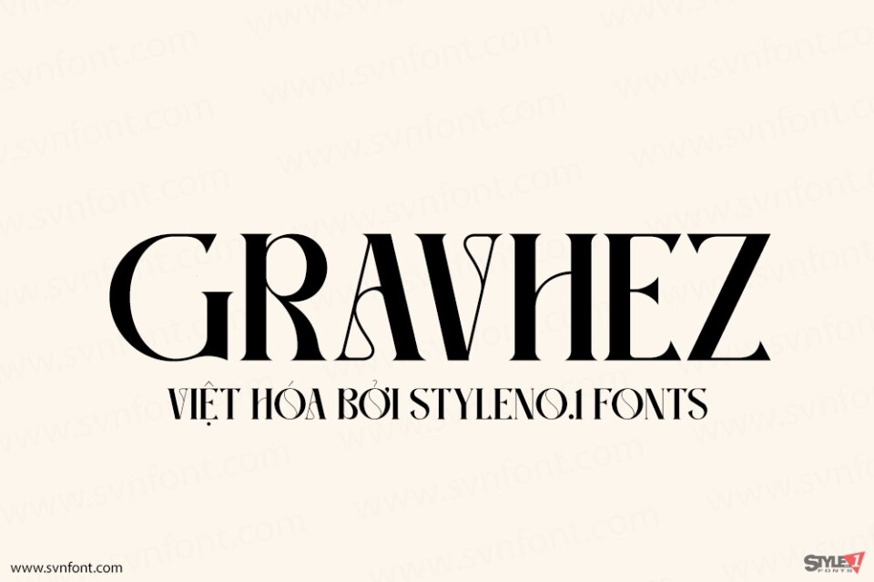 Font việt hóa SVN Gravhez