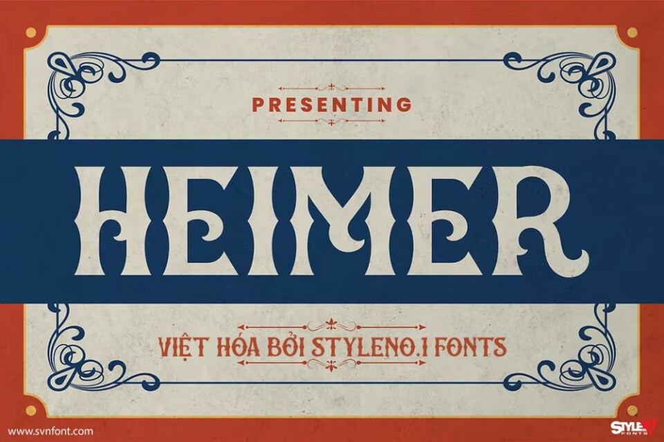 Font việt hóa SVN Heimer