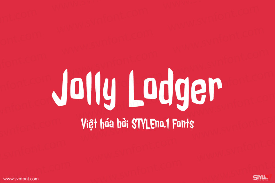 Font Việt hóa SVN Jolly Lodger