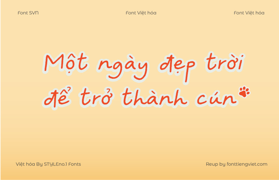 Font Việt hóa SVN Just Saying
