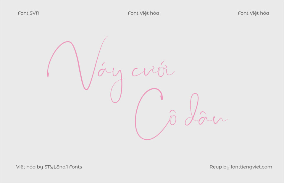Font Việt hóa SVN Just Sunday