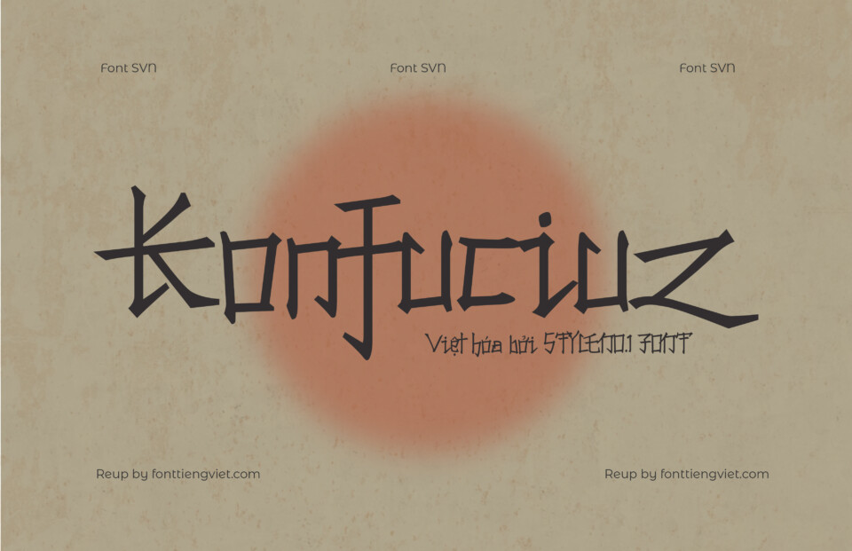 Font Việt hóa SVN Konfuciuz