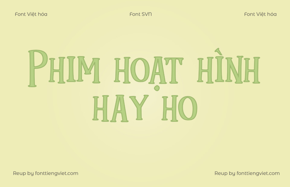 Font Việt hóa SVN Mukadua
