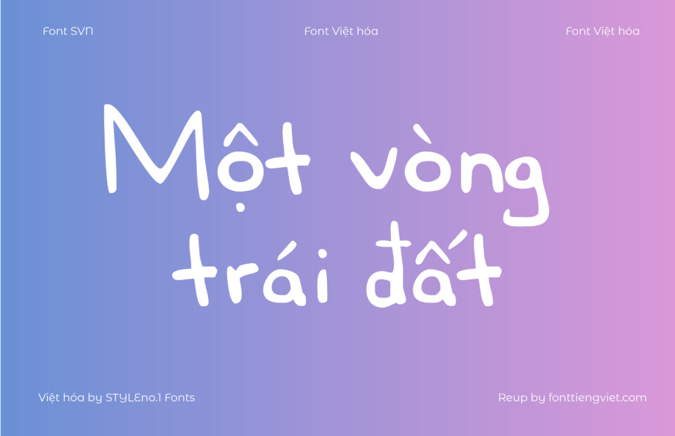 Font Việt hóa SVN Pentastic