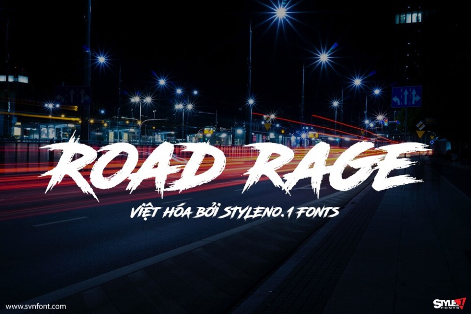 Font Việt hóa SVN Road Rage – Brush