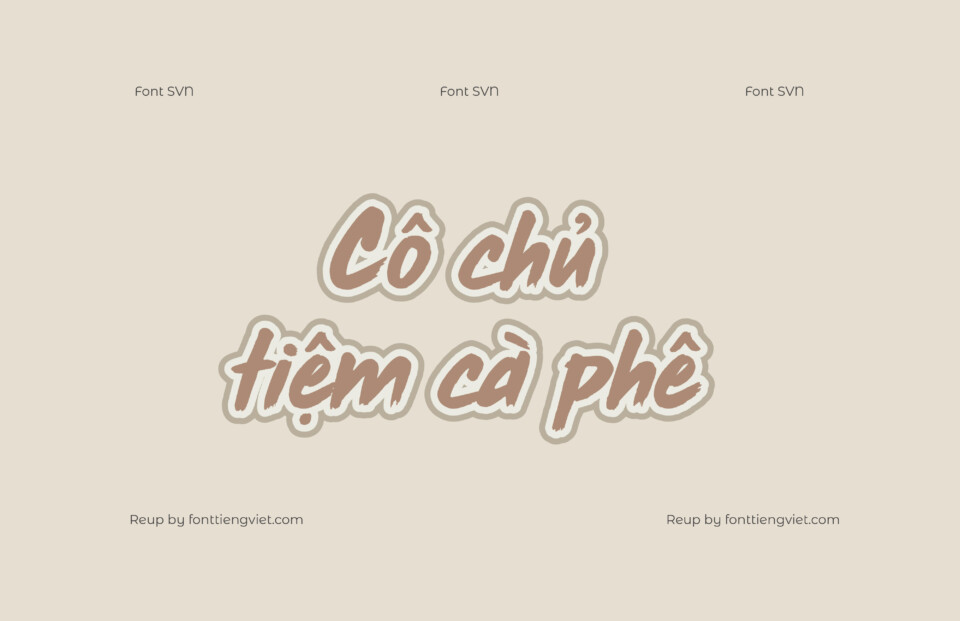 Font Việt hóa SVN Rush Hour